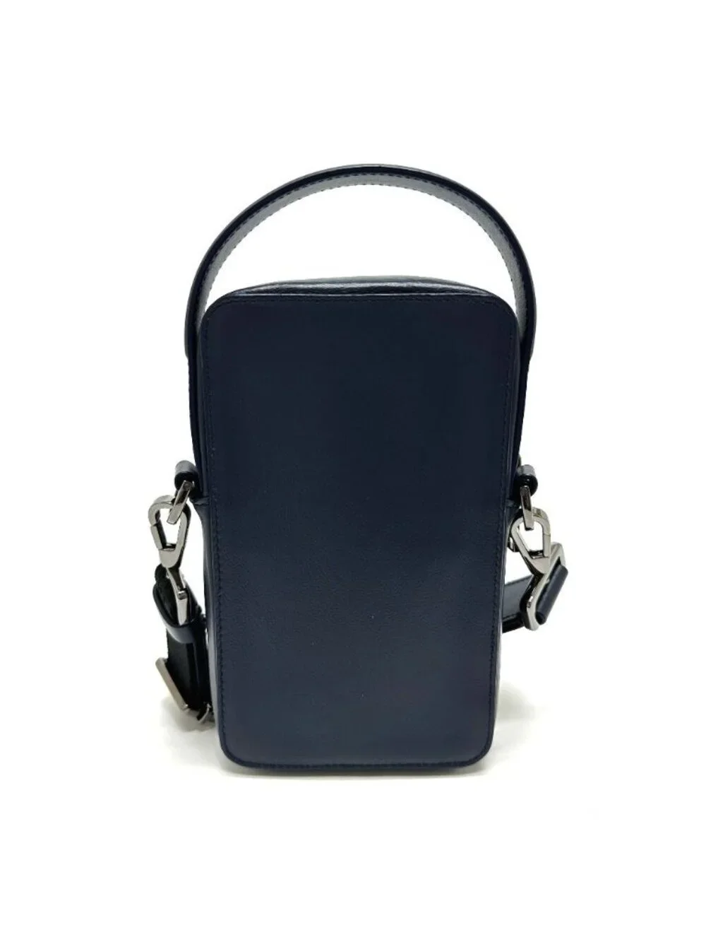 Dior Shoulder Bag Logo Leather Blue